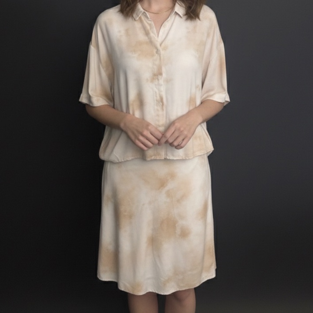 FRANK And OAK Tie Dye Top and Skirt Set